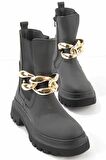 Bambi Mat Siyah  Kadın Bot & Bootie K02538036709