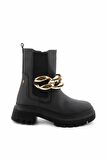 Bambi Mat Siyah  Kadın Bot & Bootie K02538036709