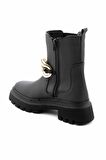 Bambi Mat Siyah  Kadın Bot & Bootie K02538036709