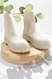 Bambi Mat Bej  Kadın Bot & Bootie K02538280009