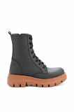 Bambi Mat Siyah Taba  Kadın Bot & Bootie K02538014409