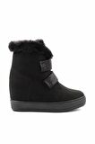 Siyah Süet  Kadın Bot & Bootie K02566041502