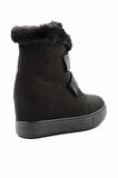 Siyah Süet  Kadın Bot & Bootie K02566041502