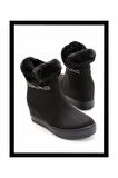 Siyah Süet  Kadın Bot & Bootie K02566043502