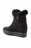 Siyah Süet  Kadın Bot & Bootie K02566043502