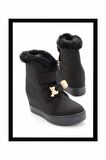 Siyah Süet  Kadın Bot & Bootie K02566415002
