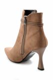 Bambi Bej Süet  Kadın Bot & Bootie K02567100102