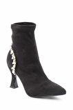 Bambi Siyah Süet  Kadın Bot & Bootie K02575211802