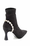 Bambi Siyah Süet  Kadın Bot & Bootie K02575211802