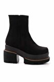 Siyah Süet  Kadın Bot & Bootie K02575211902