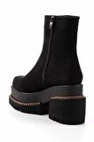 Siyah Süet  Kadın Bot & Bootie K02575211902