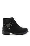 Bambi Siyah Nubuk  Kadın Bot & Bootie K02578040301