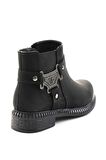 Bambi Siyah Nubuk  Kadın Bot & Bootie K02578040301