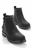 Siyah Nubuk  Kadın Bot & Bootie K02578300401