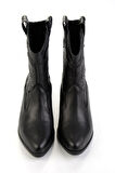 Siyah Leather Kadın Bot & Bootie K02586888903