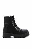 Bambi Siyah Nubuk  Kadın Bot & Bootie K02586201301