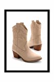 Bej Süet  Kadın Bot & Bootie K02586888802