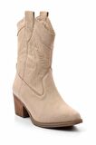 Bej Süet  Kadın Bot & Bootie K02586888802