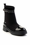 Siyah Streç  Kadın Bot & Bootie K02643085017