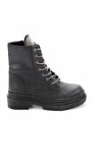 Siyah Platin  Kadın Bot & Bootie K02641530609