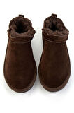 Kahve Hakiki Deri Kadın Bot & Bootie K02653018002