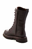 Kahve Hakiki Deri Kadın Bot & Bootie K02666415003