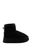 Siyah Süet  Kadın Bot & Bootie K02665703502