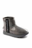 Bambi Gri Kürklü  Kadın Bot & Bootie K02661000197