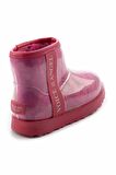 Bambi Pembe Kürklü  Kadın Bot & Bootie K02661000197