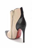 Bambi Bej Siyah  Kadın Bot & Bootie K02666300309
