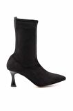 Siyah Süet  Kadın Bot & Bootie K02671902302