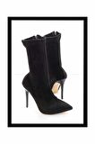 Siyah Süet  Kadın Bot & Bootie K02671902402