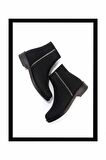 Siyah Nubuk  Kadın Bot & Bootie K02671903001