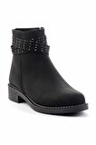 Siyah Nubuk  Kadın Bot & Bootie K02671903101