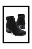 Siyah Nubuk  Kadın Bot & Bootie K02671903601