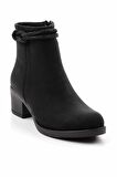 Siyah Nubuk  Kadın Bot & Bootie K02671903601