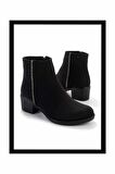 Siyah Nubuk  Kadın Bot & Bootie K02671903901