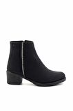Siyah Nubuk  Kadın Bot & Bootie K02671903901