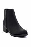 Siyah Nubuk  Kadın Bot & Bootie K02671903901