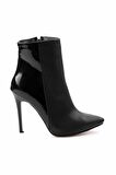 Siyah Siyah Rugan  Kadın Bot & Bootie K02671902809