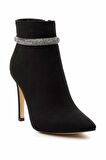 Siyah Platin Süet  Kadın Bot & Bootie K02674030402