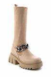 Bambi Nude  Kadın Bot & Bootie K02687010709