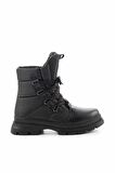 Siyah Paraşüt  Kadın Bot & Bootie K02688008367