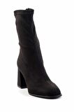 Siyah Süet  Kadın Bot & Bootie K02718131502