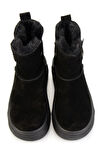 Siyah Hakiki Deri Kadın Bot & Bootie K02748100702