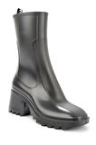 Bambi Siyah Pvc  Kadın Bot & Bootie K02748100123