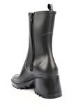 Bambi Siyah Pvc  Kadın Bot & Bootie K02748100123