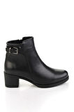 Siyah Leather Kadın Bot & Bootie K02750152003