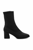 Siyah Streç  Kadın Bot & Bootie K02792050717