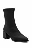 Siyah Streç  Kadın Bot & Bootie K02792050717